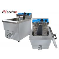 China SS201 Commercial Kitchen Cooking Equipment 12 Liter 1 Tank Electric Deep Fryer on sale