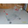 China 240L Supermarket Shopping Carts With Zinc Plated And Colorful Coating wholesale