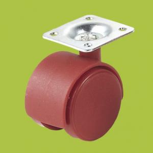 China made in China furniture casters swivel top plate red caster colorful supplier