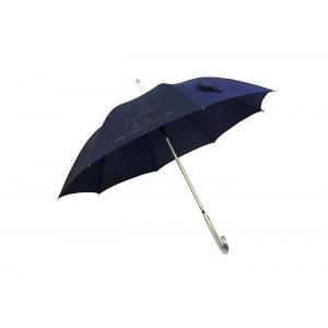 Adverting Aluminium Umbrella J Handle Rainproof Portable For Women Men