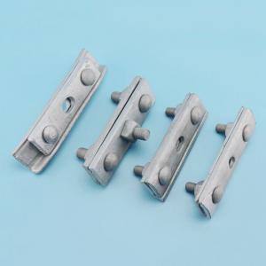 Hot Dip Galvanized Power Line Fittings Parallel Groove Bolted Guy Clamps