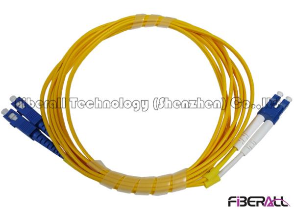 Premium High Return Loss optical fiber patch cord LC To SC Patch Cord For Telecom