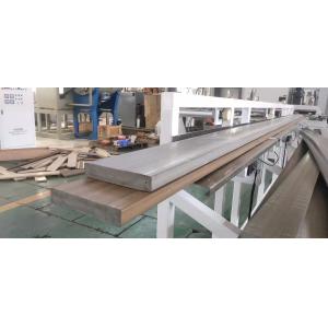 China High capacity PVC WPC decking floor extrusion line with laminating film surface treatment with conic twin scerw extruders wholesale