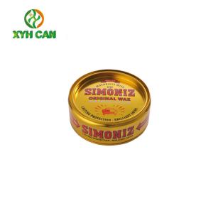 Wax Tin Can Golden Car Wax Packaging Eco-Friendly Small Metal Tins