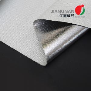 China 18 Micron Aluminum Coated Fiberglass Fabric Flame Resistance supplier