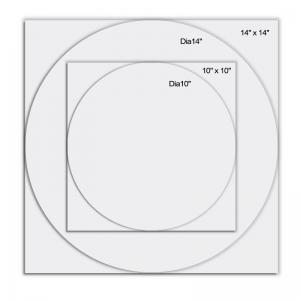 Removable Glue Kids Dry Erase Table Dots Circle Stickers 3x3'' 5x5''