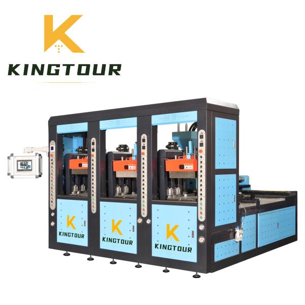 China 3 Station Rubber Sole Making Machine 61000W Rubber Sole Injection Machine KT-8583 wholesale