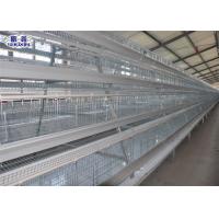 China Galvanized Farm 3 Tiers Chicken Layer Cages For Poultry Feeding on sale
