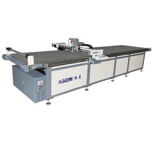 China Auto Fabric Cutting Machine with All Aluminum Countertops and Blue Frame Silver Case wholesale