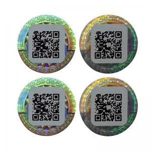 OEM QR Code Label Removable Industry Security Auto Parts Label ROHS