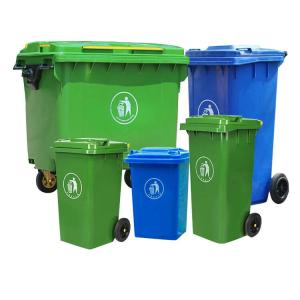 China Factory Plastic Material Garbage Container Rubbish Bin Trash Can Dustbin Transparent Recycle Waste Bin wholesale