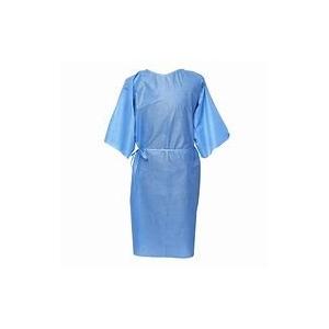 China Standard SMS Disposable Facial Gowns Disposable Scrub Suits Blue Color 50gsm - 70gsm supplier