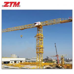 ZTT616 Flattop Tower Crane 26t Capacity 80m Jib Length 4.1t Tip Load Hoisting Equipment