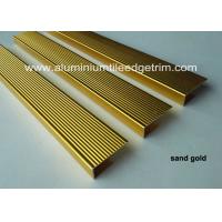 China C Type Extruded Aluminum Nosing , Metal Nosing For Concrete Stairs / Wood Stairs on sale