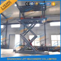 China 5T 5.36M Double Platform Scissor Car Lift for Villa In-ground Car Lift for House on sale