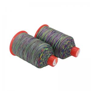 Tex 70 Multi Color Rainbow 69 Nylon 66 FDY Bonded Thread with Pattern Dyed and 250g Weight
