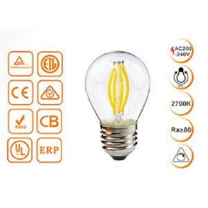 4W G45 Dimmable Filament Decorative LED Bulbs With Golden / Clear Glass