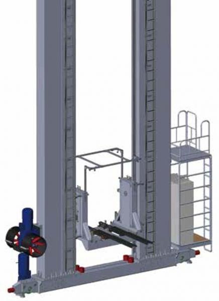 3000kg Net Load ASRS Stacker Crane Special Shaped crane stacker