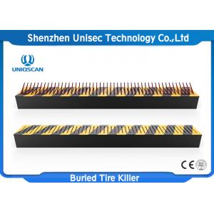 China Uniqscan High Security Buried Parking Lot Tire Spikes / Spike Strips For Cars supplier