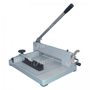 China 50mm Paper Cutting Machinery , Manual Spindle Clamp Paper Cutter Machines YG-858 A4 supplier