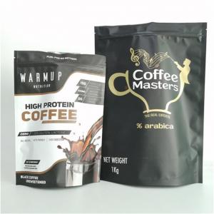 Best Selling Food Grade Smell Proof Matt Film VMPET 250g 500g Coffee Stand Up Pouch 120microns