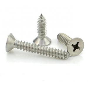 Heavy Duty Round Head No 6 Self Tapping Screws , A4 Stainless Steel Bolts Grade 8.8