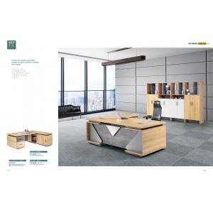 China Commercial Office Furniture ,Office Executive Desk With Filing Cabinet And HPL supplier