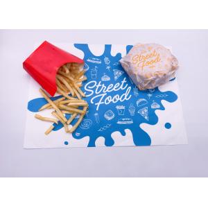 Burger Wrap Custom Design Size PE Coated Sandwich Wrapper Greaseproof Packaging Paper