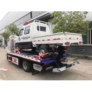 China Hydraulic Middle Duty Road Wrecker Truck / Small 4x2 Flatbed Tow Truck supplier