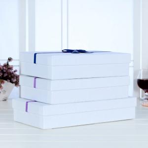 handmade Rectangle Rigid Gift Boxes , Custom Paper Rigid Board Packaging Box