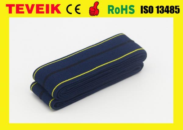 Dark Blue 4cm X 1.2m M1562B CTG Belt , Fetal Monitor Belt With Self - Adhesive