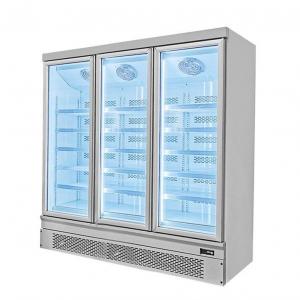 Promotion Frozen Food Supermarket Display Refrigerator with Glass Door