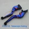 Blue color motorcycle cnc folding lever clutch and brake lever for sale
