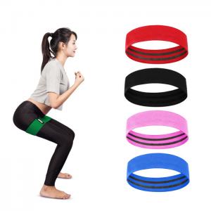 China Polyester Latex Silk Hip Kickbacks Thrusts Exercise Fabric Booty Loop Resistance Bands supplier