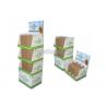 China Water Cup Shaped Cardboard Retail Floor Display Stands With 3 Stackable PDQ wholesale