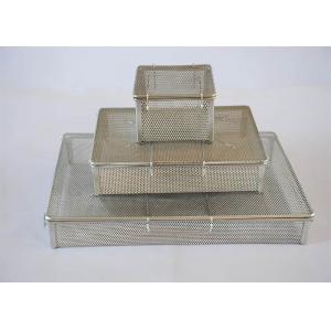 Food Grade 304 Stainless Steel Wire Mesh Tray Medical Basket