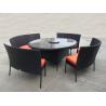 Rattan Garden Dining Sets With Bench , Patio Table And Chairs Set