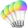 9W E27/B22 Multicolor Dimmable WiFi LED Light Bulb Compatible with google alexa Residential