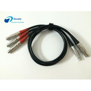 China Custom Cable Assembly Service 3 Pin Fischer To 0B 2 Pin Lemo For Bartech / Teradek supplier