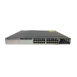 China 24-Port Layer 3 Managed PoE Switch with 10/100/1000 Ethernet Ports Customized Size LAN Base Stackable WS-C3750X-24P-L wholesale