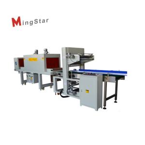 China 600BPH Shrink Wrapping Bottle Packing Machine With Film Cutting Function supplier