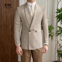 China Nonwoven Weaving Method Wool Cotton Slim Fit Business Formal Men Suit Jacket Blazers on sale