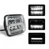 Square Car LED Headlights 5x7 Inch Sealed Beam H / Low Beam with Parking Light