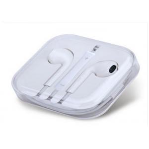 TPE Mobile Cell Phone Accessories Wired Iphone Earphone With Bluetooth Mic