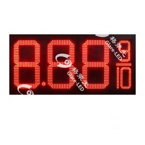 LED Gas Price Sign with RS232 TCP/IP GSM Communication for Gas Station Display Board