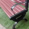 Street Garden Park 1500mm WPC Wood Cast Iron Bench