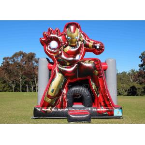 Iron Man Bouncer Inflatable Jumping Bouncy Castle Red Bounce House For Kids Party