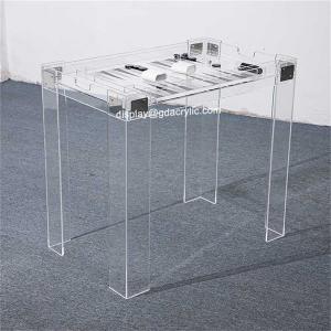 Outdoor Lucite Acrylic Backgammon Chess Table Set