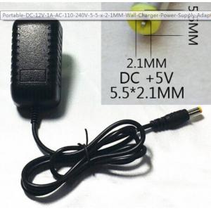 Portable DC 12V 1A AC 110-240V 5.5 x 2.1MM Wall Charger Power Supply Adapter US