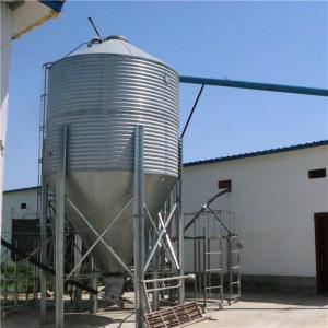 China Large Animal Feed Silo , High Rearing Efficiency Poultry Feeding Equipment supplier